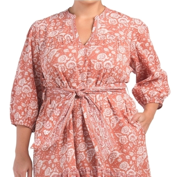 cleobella Ethically Handmade Artisan Crafted Sara Midi Dress - Picture 2 of 8